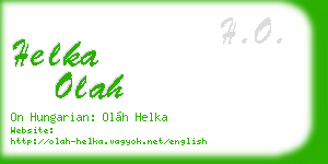 helka olah business card